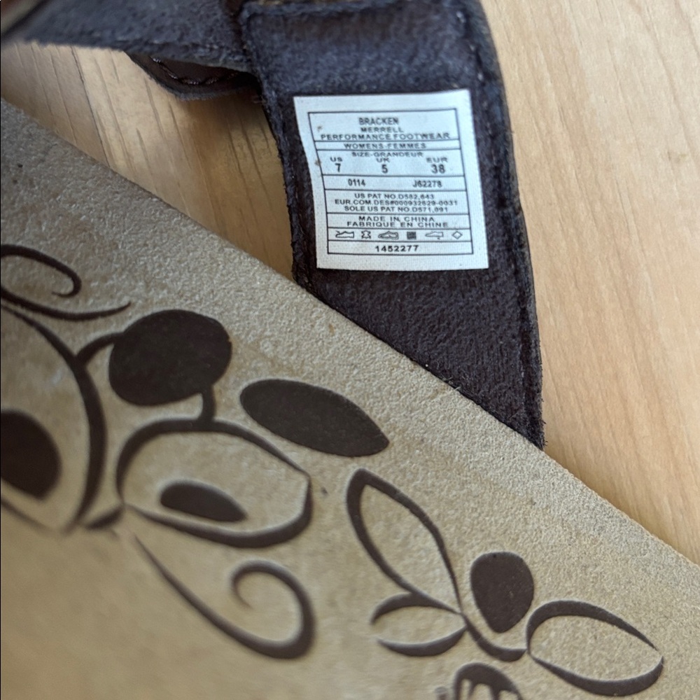 Merrell Women’s Bracken  Dark Brown Strappy Slide Sandals - Picture 6 of 6